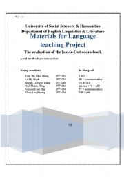 English worksheet: material for language teaching