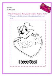 English Worksheet: Happy Mothers Day