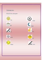 English Worksheet: Antonyms