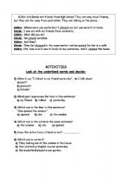 English worksheet: Simple Past Tense worksheet