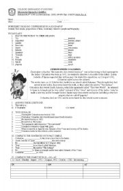 English Worksheet: reading past simple 