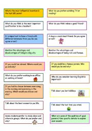 English Worksheet: speaking practice