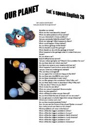 English Worksheet: Revision series 26 - Our planet