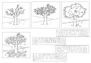 English Worksheet: stagioni - disegni