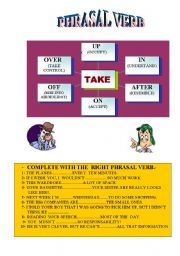 PHRASAL VERB TAKE