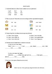 English Worksheet: worksheet