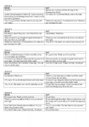 English Worksheet: Giving Directions Dialogue