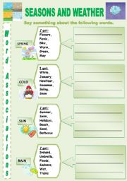 ASSOCIATIONS  SEASONS AND WEATHER 3