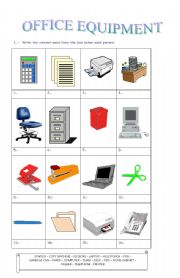 English Worksheet: Office equipment