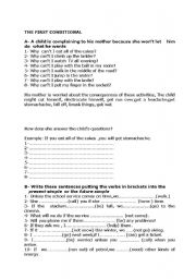 English Worksheet: The First Conditional