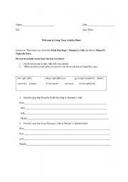 English Worksheet: Telling direction