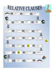 English Worksheet: Relative Clauses