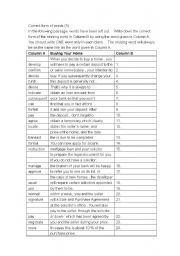 English Worksheet: correct word form