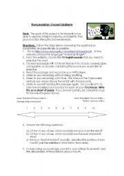 English Worksheet: Pronounciation Project-Midterm