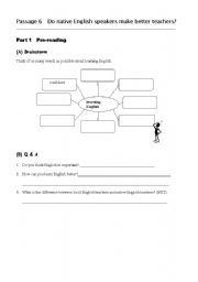 English worksheet: reading and writing worksheet 6