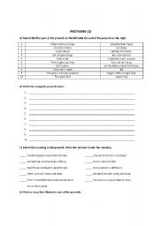 English worksheet: Common Proverbs