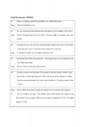English Worksheet: SNAKES
