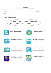 English worksheet: The Weather, Adverbs
