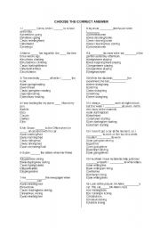 English Worksheet: when/while