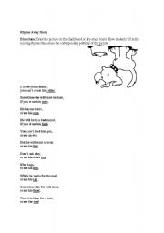 English worksheet: Rhyme-Away Story