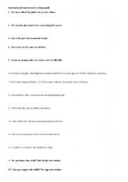 English Worksheet: whose