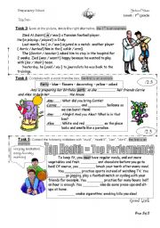 English Worksheet: 7th form test