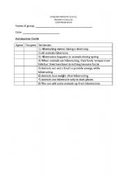 English Worksheet: anticipation guide
