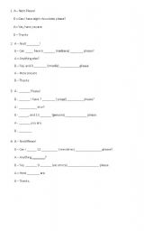English worksheet: Complete with Can