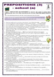 English Worksheet: Prepositions 3