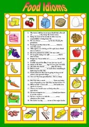 English Worksheet: Food Idioms