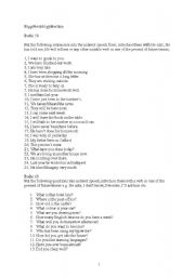 English Worksheet: Reported Speech