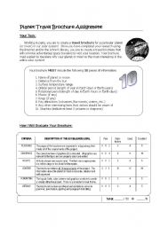 English Worksheet: project  assignment sheet