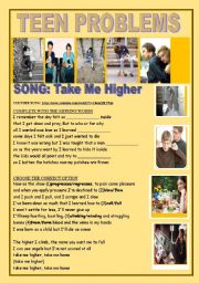 English Worksheet: SONG: take me higher