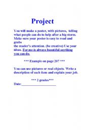 English Worksheet: Project 