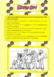 English Worksheet: Scooby-Doo