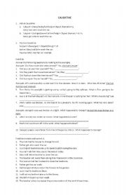 English worksheet: Causative