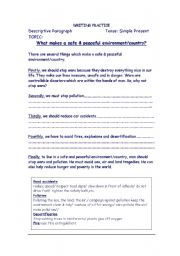 English Worksheet: Practise Real Writing