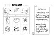 English Worksheet: SPRING poem part 1