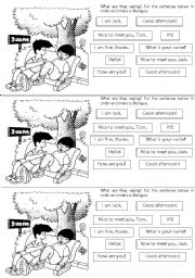 English Worksheet: Meeting someone for the first time