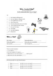 English worksheet: Introduction Worksheet