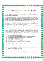 English Worksheet: Worksheet for 7th grades containing a reading comprehension,comparative/superlative,present perfect,simple past tense,modals,if conditionals, and a cloze test.
