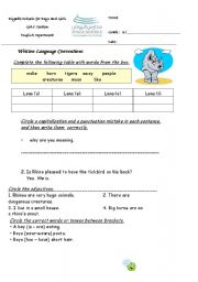 English worksheet: vowels