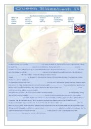 English Worksheet: Queen Elizabeth II