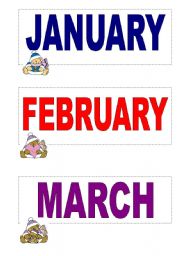 English worksheet: Months of the year 