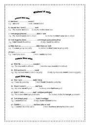 English Worksheet: wishes