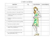 English Worksheet: Fashion Survey