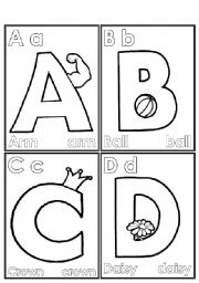 English Worksheet: Lets learn the alphabet!