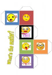 English worksheet: HEALTH CUBES