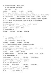 English Worksheet: Grammar