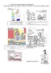 English Worksheet: Cartoons about downloading